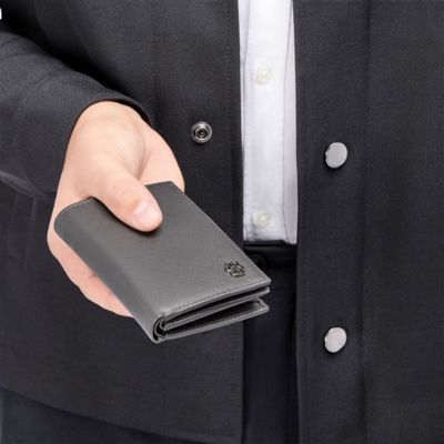 Картхолдер с клапаном и карманом для денег Double B Saffiano