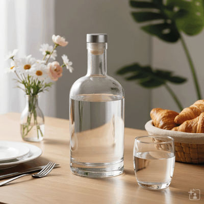 Стеклянная бутылка для питья PEARLY