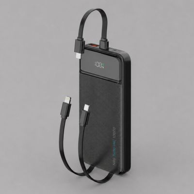 Внешний АКБ NRG Turbo V4c 10000 мА-ч, дисплей, черный, Deppa