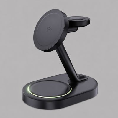 Беспроводная зарядная станция 3 в 1 MagSafe QI2 NEO Galaxy, черная, Deppa