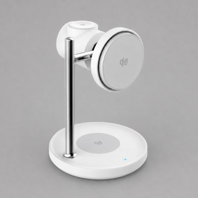 Беспроводная зарядная станция 3 в 1 QI2.2 Max Power, Белая, Deppa