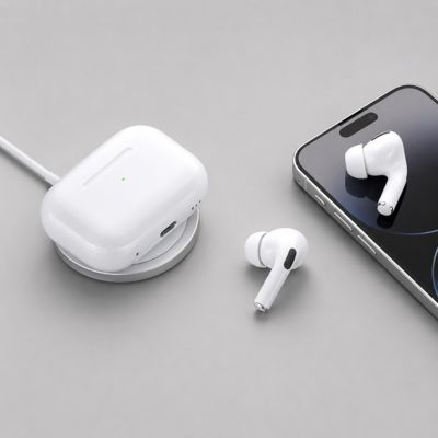 Беспроводные наушники с микрофоном Air Pro 2, TWS, BT 5.3, 300 мАч, QI, белый, Deppa
