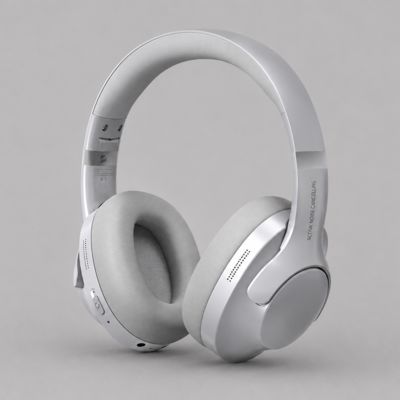 Беспроводные накладные наушники Stereo Ultra ANC, BT 5.4, ANC/ENC, 500мАч, серебристый, Deppa