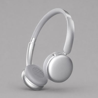 Беспроводные накладные наушники Stereo Light, BT 5.4, 300 мАч, cеребристый, Deppa