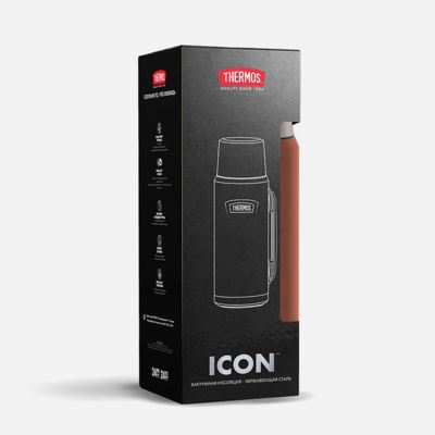 Термос Icon 1200, коричневый