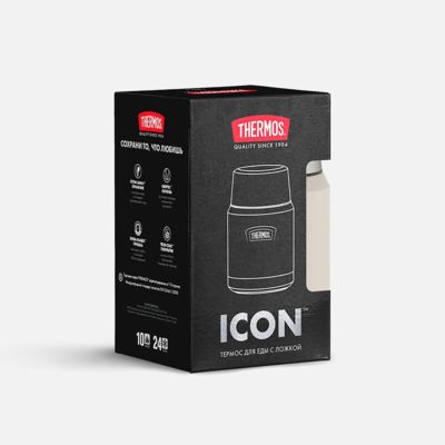 Термос для еды Icon 470, бежевый