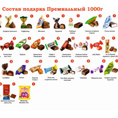 №4 ХУДОЖНИК 1000 грамм новогодний подарок премиальный