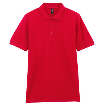 Футболка поло PREMIUM COTTON ADULT DOUBLE PIQUE, КРАСНЫЙ 2XL