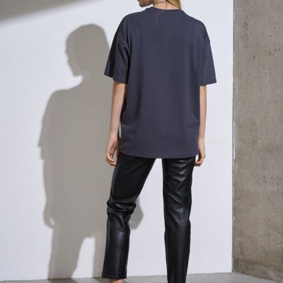 Футболка Oversize Premium, темно-серая (антрацит)