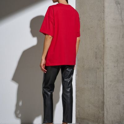Футболка Oversize Premium, красная