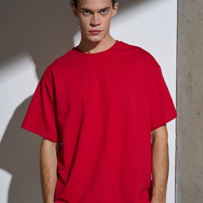 Футболка Oversize Premium, красная