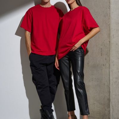 Футболка Oversize Premium, красная
