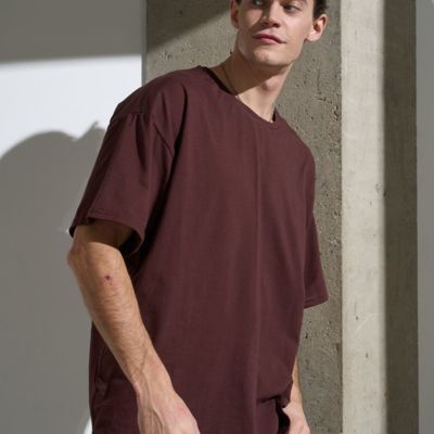 Футболка Oversize Premium, коричневая (шоколад), размер M