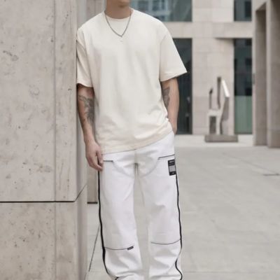 Футболка Oversize Premium 210, молочно-белая