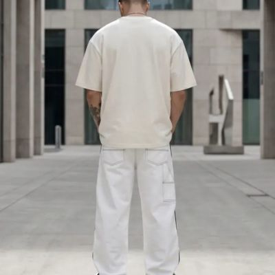 Футболка Oversize Premium 210, молочно-белая