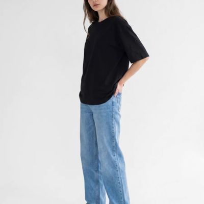 Футболка Oversize Premium 210, черная