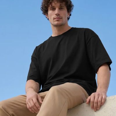 Футболка Oversize Premium 210, черная