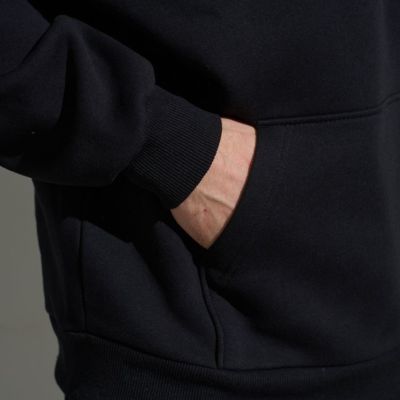 Худи мужское оверсайз Premium Heavy, черное
