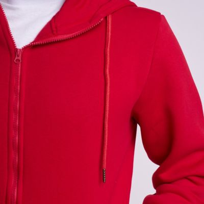 Худи на молнии Premium Heavy, красное