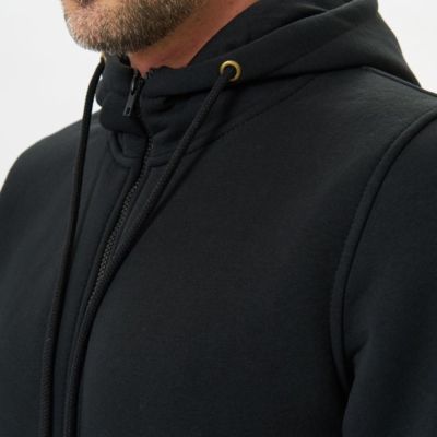 Худи на молнии Premium Heavy, черное