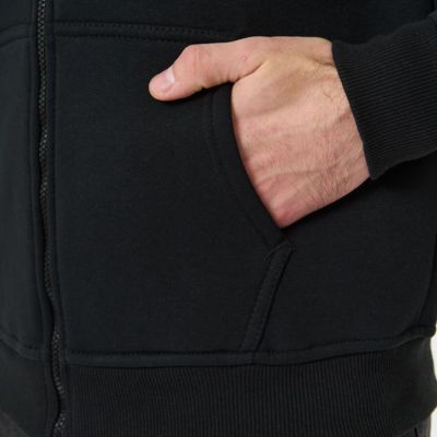 Худи на молнии Premium Heavy, черное