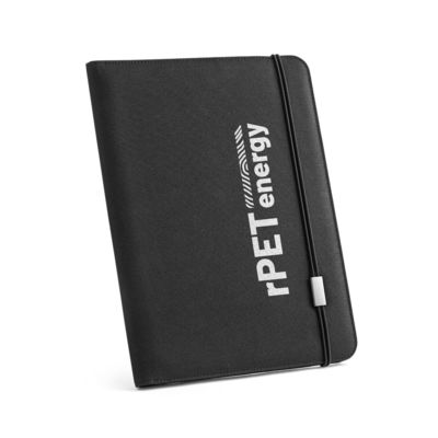 Папка EMERGE II а4 из переработанного полиэстера (100% RPET) 300D с эластичной застежкой