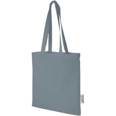 Сумка-тоут из переработанного хлопка GRS "Madras" плотностью 140 г/м2, объем 7 литров