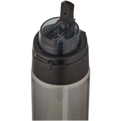 Бутылка для воды Theron 700 мл из переработанного пластика RCS с крышкой двойного назначения и откидной трубочкой