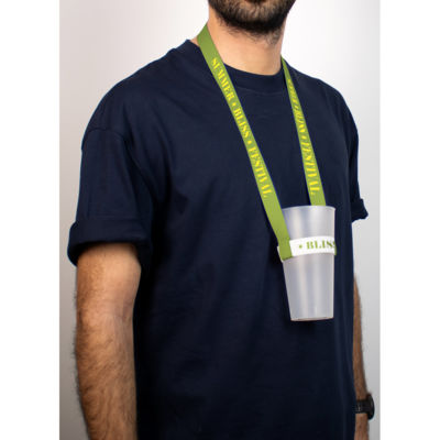 Swindon. набор ланьярд SUBLIMATION LONG II (20 мм) DUO с эластичным держателем для стакана сублимации