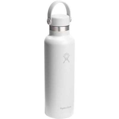 Термос-бутылка Hydra Flask Standard Mouth 621 мл из нержавеющей стали с крышкой-поилкой.