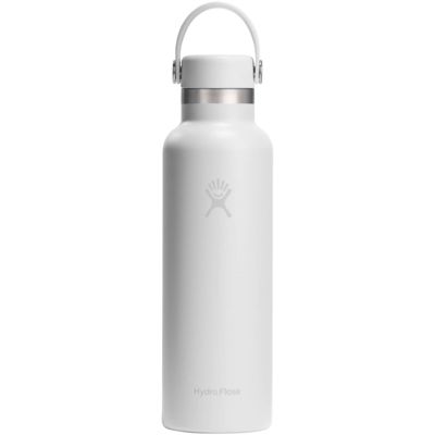 Термос-бутылка Hydra Flask Standard Mouth 621 мл из нержавеющей стали с крышкой-поилкой.