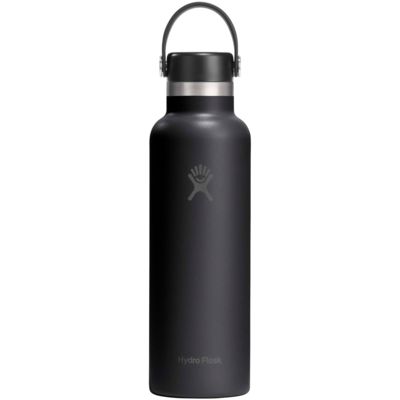 Термос-бутылка Hydra Flask Standard Mouth 621 мл из нержавеющей стали с крышкой-поилкой.