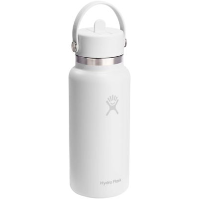 Термос-бутылка Hydro Flask Wide Mouth 946 мл из нержавеющей стали с изоляцией и крышкой с трубочкой