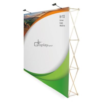 Стенд POP UP VELCRO 5X3 с тележкой SHOWROOM