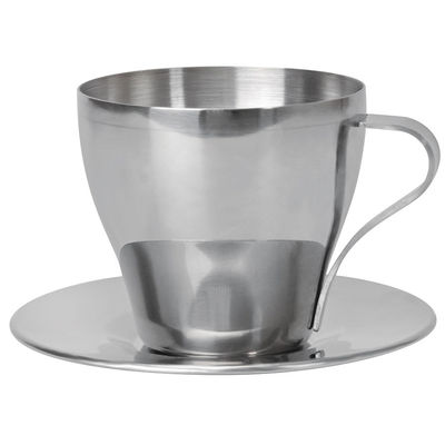Чайная пара "Teatime"; 220 мл; металл; лазерная гравировка