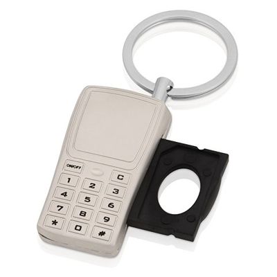 Брелок с отделением для хранения SIM-карт, серебристый
