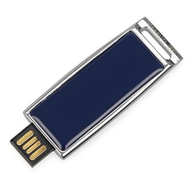 Набор Cerruti 1881: ручка шариковая, флеш-карта USB 2.0 на 2 Гб Zoom Blue