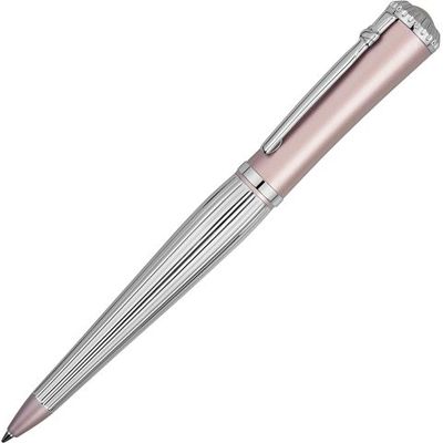 Ручка шариковая Nina Ricci модель Esquisse Pink в футляре, серебристый/розовый