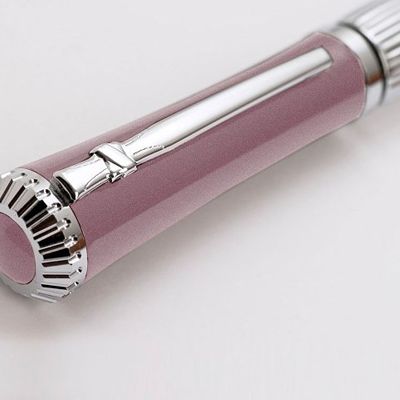 Ручка шариковая Nina Ricci модель Esquisse Pink в футляре, серебристый/розовый