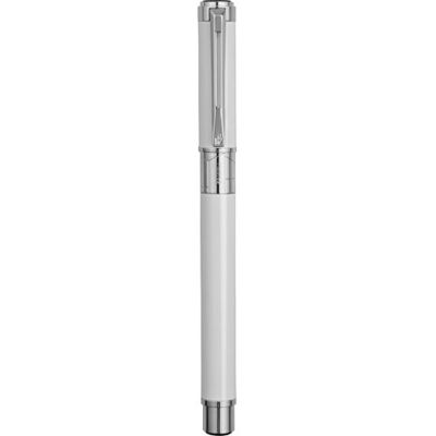 Ручка роллер Waterman Perspective Pure White CT F, белый/серебристый