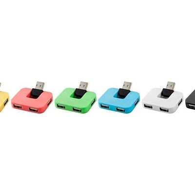 USB Hub Gaia на 4 порта, черный